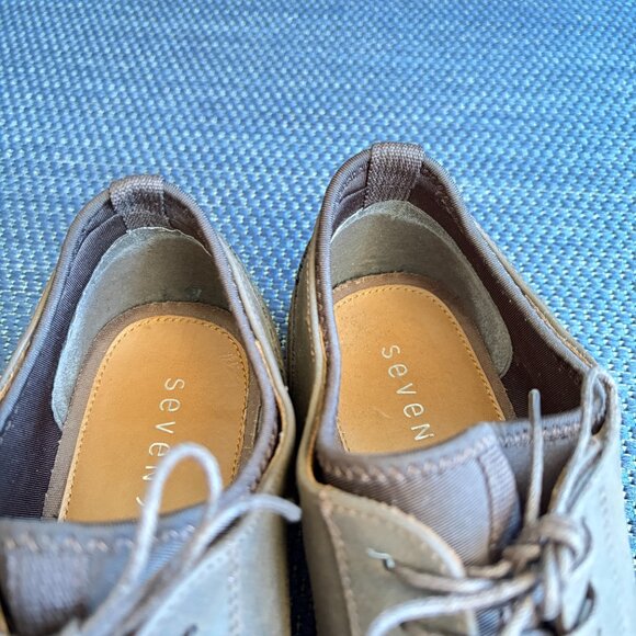 seven91 Brown Plain-Toe Derby Oxfords Casual Dress Shoes Men’s 11 - Pre-owned - Picture 7 of 14